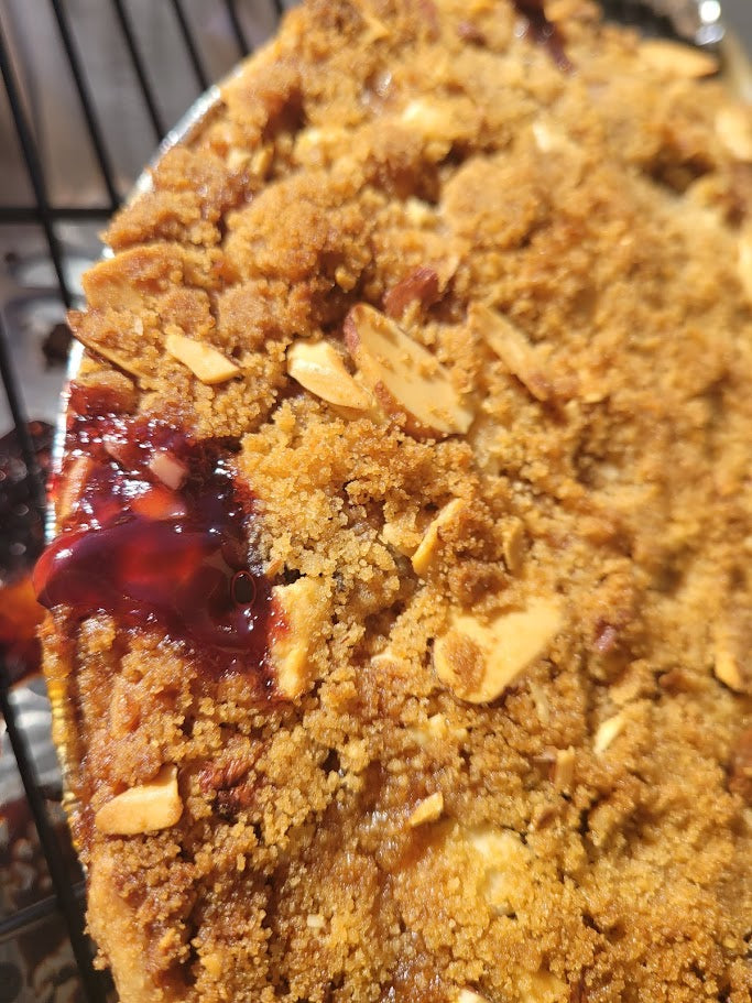 Dark Cherry Crumb Pie