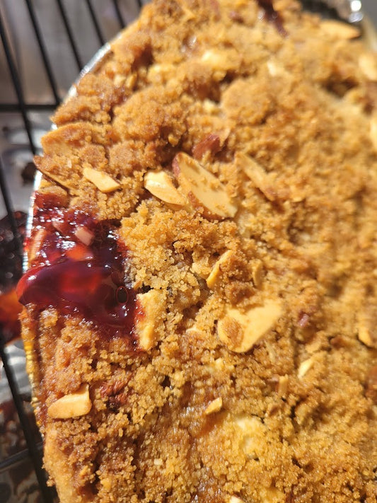 Dark Cherry Crumb Pie